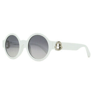 Moncler Atriom Round Sunglasses ML0243 21C White 51mm